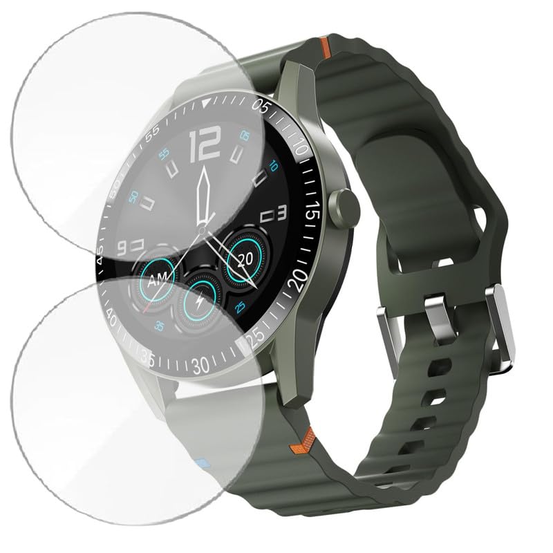 Image of 2-Pack | Screen Protector Guard for Fire Boltt Talk 2 Pro | 1.39 inch | Smartwatch - Flexible & Ultrathin TPU Film, 9H Scratch Resistant, Bubble Free - Not Tempered Glass