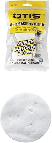 Otis - Parches de calibre pequeño (100) y parches de limpieza Otis Technology de 3 pulgadas, 100 unidades, multicolor