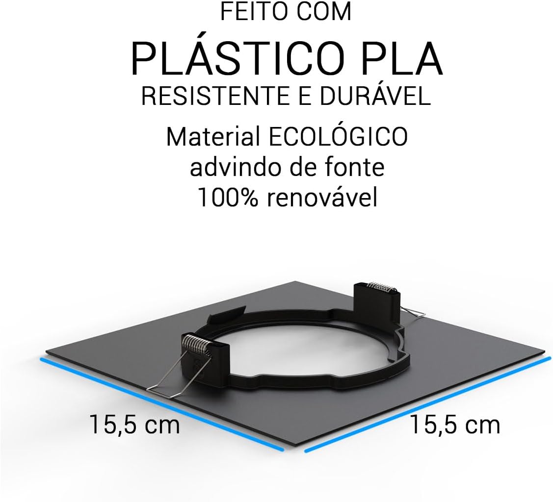 Suporte P/Alexa Echo Pop De Embutir No Teto Gesso Quadrado
