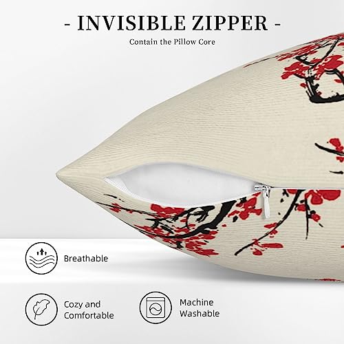 Housses de coussin cerisier japonais pour chambre cocooning - 6