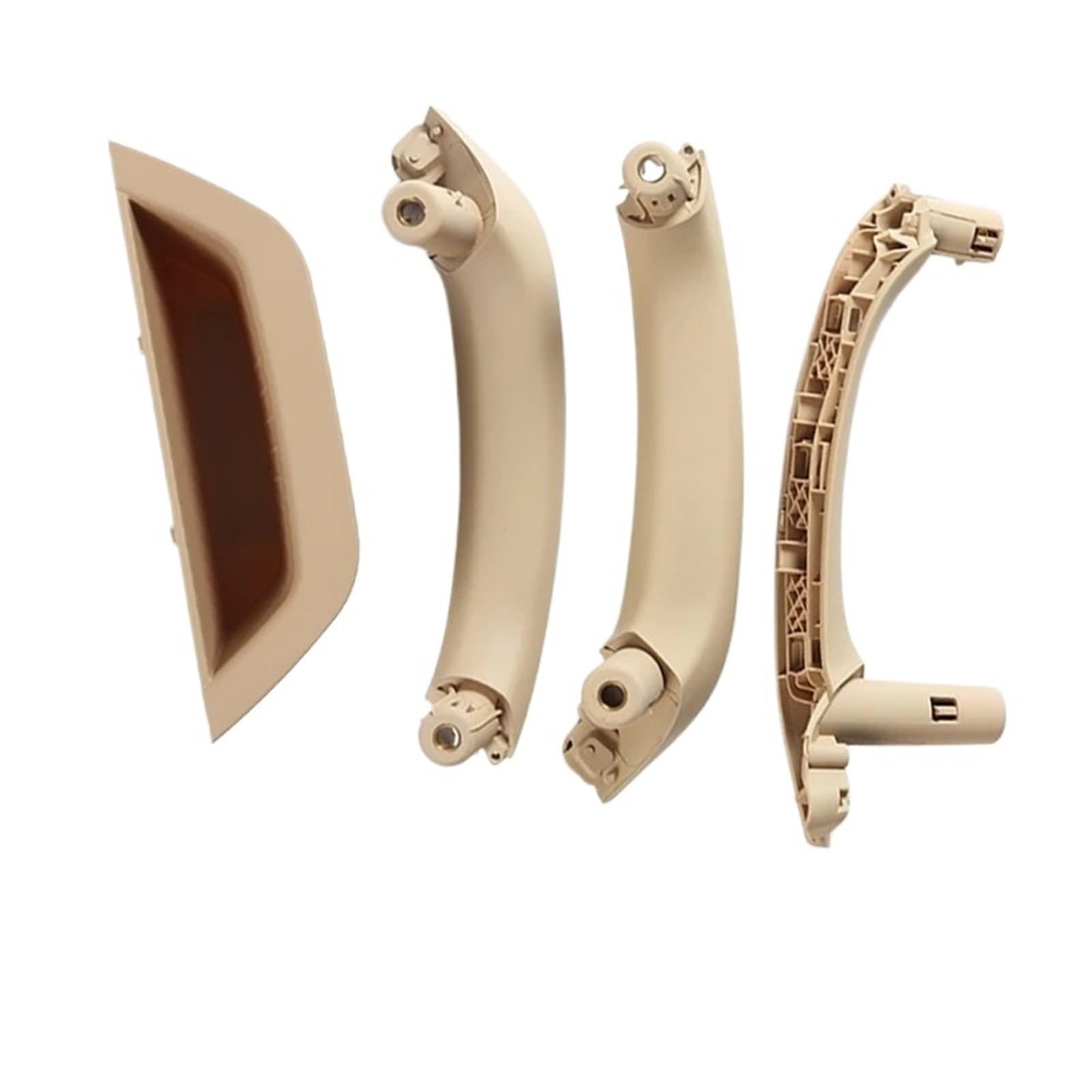 PPBQRVLF Front Interior Pull RHD LHD Main Driver Passenger Interior Door Handle Pull Inner Door Handle Cover Armrest Panel for BMW for X3 for X4 F25 F26 Door Handle(L Beige 4piece)