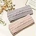 YAHENLI Winter Headbands for Women 2 PCS, Knit Thick Fleece Lined Headband for Girls Headwrap, Ear Warmers Cold Weather Warm Ear Muffs