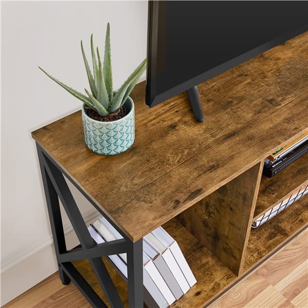 Yaheetech Mueble TV Salón hasta 45 Pulgadas Mesa TV para Televisor Mesa Television de Industrial Madera 106 x 40 x 50,5 CM Marrón