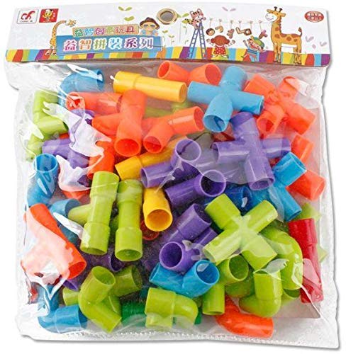 Pipeline Tunnel Blocks DIY Bricks Toys Kids Educational Toy Pipe Blocks Training Toys Child Gift Family Board Game