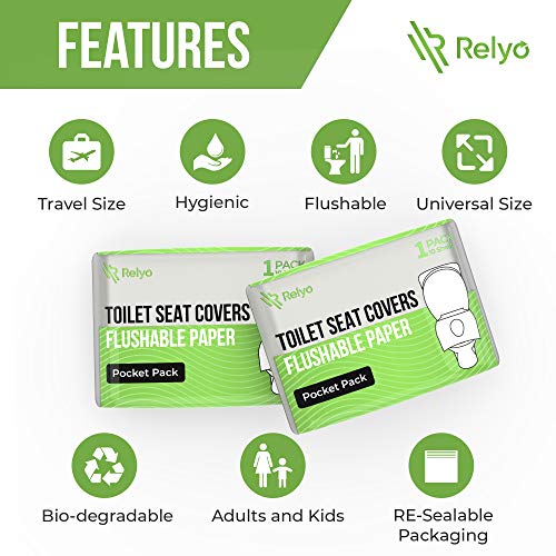 Relyo Toilet Seat Covers Paper Flushable thumb #2