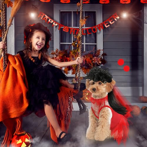 Disfraz de perro boda roja Halloween talla M miniatura 5
