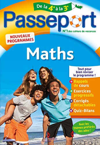 Télécharger Passeport Cahier de vacances 2020 - Maths de la 4e à la 3e Francais PDF