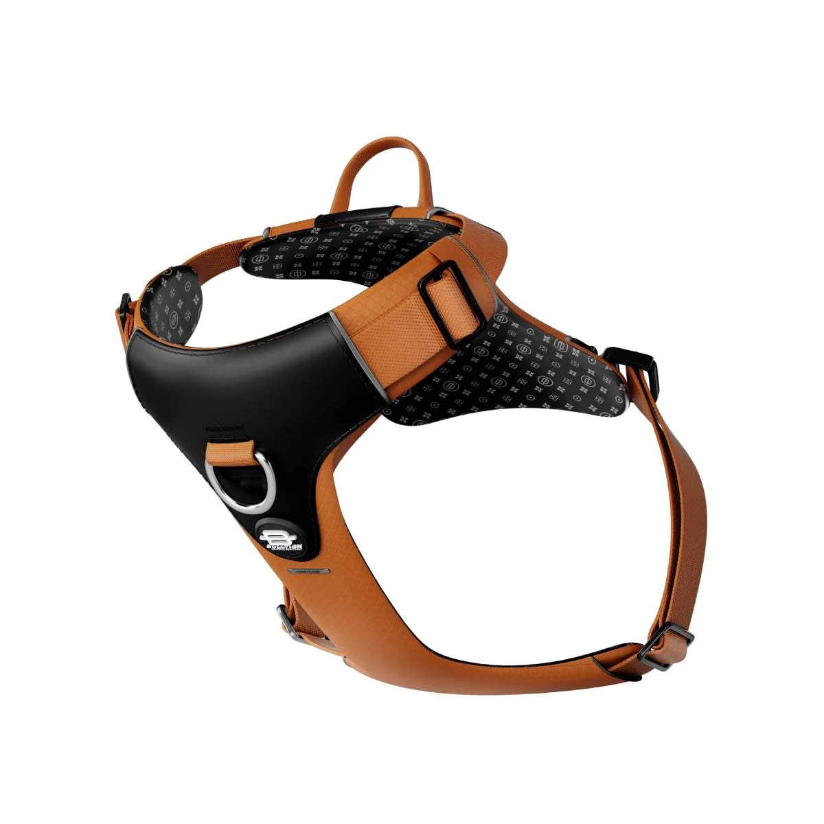 Bullyion ® Original Equipment Lightweight and Breathable Honeycomb Harness with Softcell Padding, Lockforce Buckles, and Stainless-Steel Hardware - Designed for All Breeds Orange Marmalade (Size B)