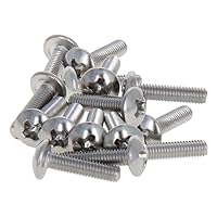 Vista 23 de MroMax Tornillos de máquina M2.0.197 x 0.157 in Tornillos Phillips Cross Truss Head Tornillo 304 Pernos de sujeción de acero inoxidable 15pcs