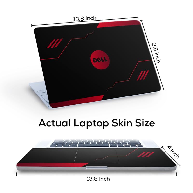 Image of Galaxsia DL365 Top+Wrist Pad Vinyl Laptop Skin /Sticker /Cover for 14 Inches Laptops Laminated-Removable-HD Quality Compatible for Dell (13.8x9.6 Inches)