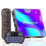 Android 11.0 TV Box,EASYTONE Android Smart Box 2GB Ram 16GB Rom Build-in RK3318 Quad Core Dual WiFi 2.4G+5G BT4.0 4K TV Box with Mini Wireless Keyboard Backlit [2021 Newest]