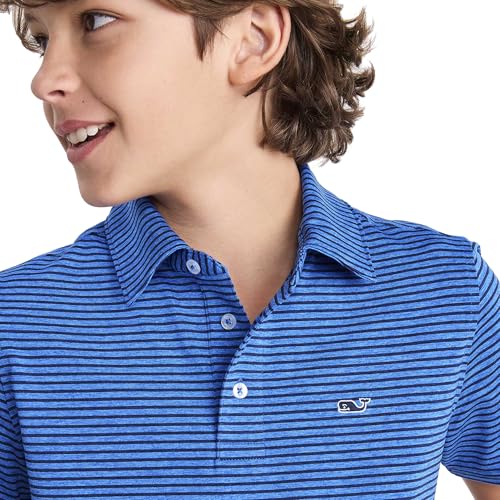 Image of Vineyard Vines Kids Bradley Stripe Sankaty Polo (Toddler /Little Kids /Big Kids)