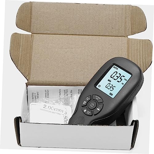 Medidor digital de espesor de recubrimiento para pintura de automóvil, calibre de espesor de pintura, medición precisa, herramienta electrónica negra compacta miniatura 4