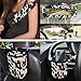 Dreaweet Brown Cow Print Car Seat Covers Full Set for Women Cute Car Accessories Seat Cover with Wheel Cover Seatbelt Covers Car Coasters Trash Bag Vent Storage Bag Rearview Mirror Cover Keychain