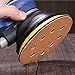 Mestool 5-Inch 8-Hole Hook and Loop Sanding Discs, Orbital Sander Sandpaper Discs, 100 Pieces Round Sandpaper Set Include 60 80 120 150 and 220 Grits
