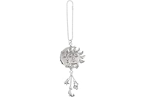 Ganz Sun and Moon Zinc Rearview Mirror Car Charm