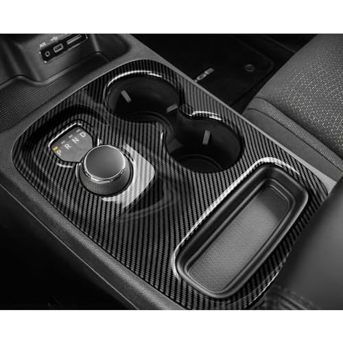 Image of Car Gear Shift Panel Decals for 2014 2015 2016 2017 Dodge Durango Accessories Carbon Fiber Stickers