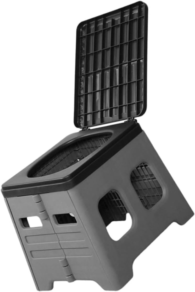 Portable Travel Toilet Multi-Function Emergency Potty for Camping Car Outdoor Use Lightweight Easy to Fold Strong Load-Bearing Capacity