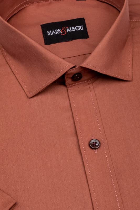 Image of MARK & ALBERT Men's Half Sleeves Regular Shirt