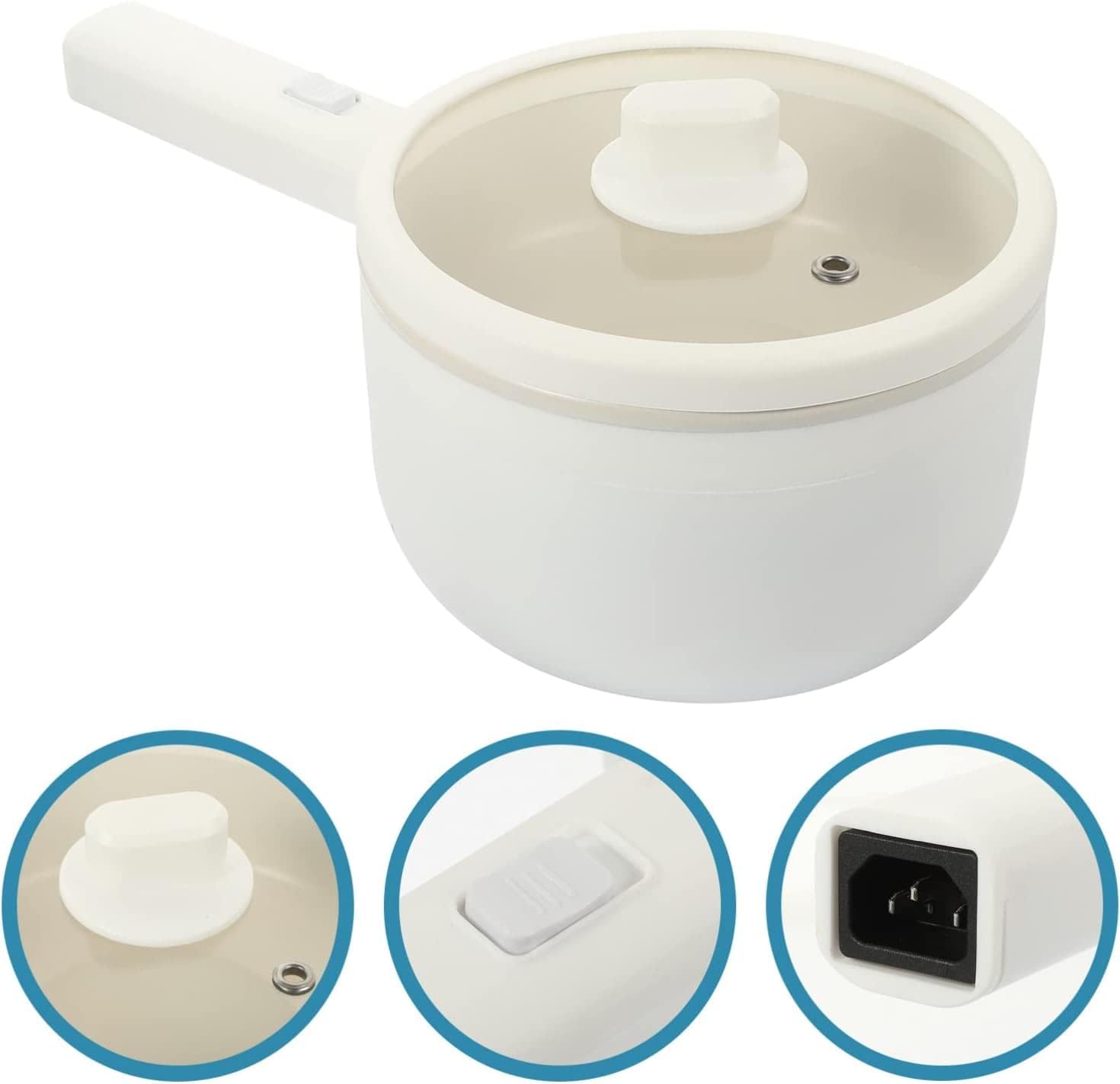 Multifunctional Electric Skillet Hot Pot Convenient Noodles Cooker Wok