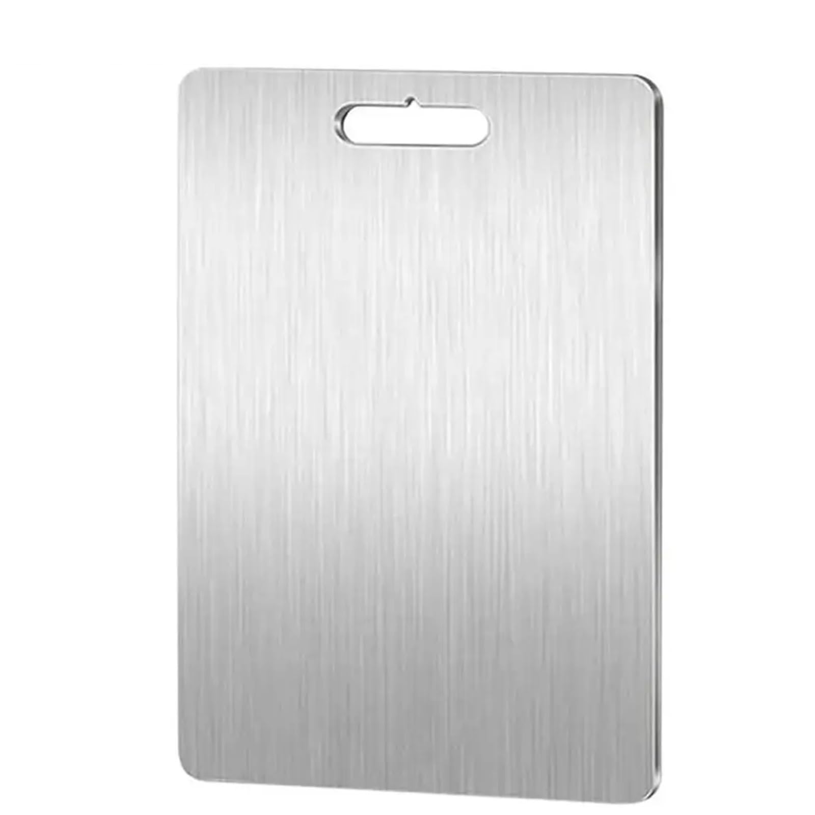 Planche a decouper en acier inoxydable 304 durable et design moderne 28x39 cm