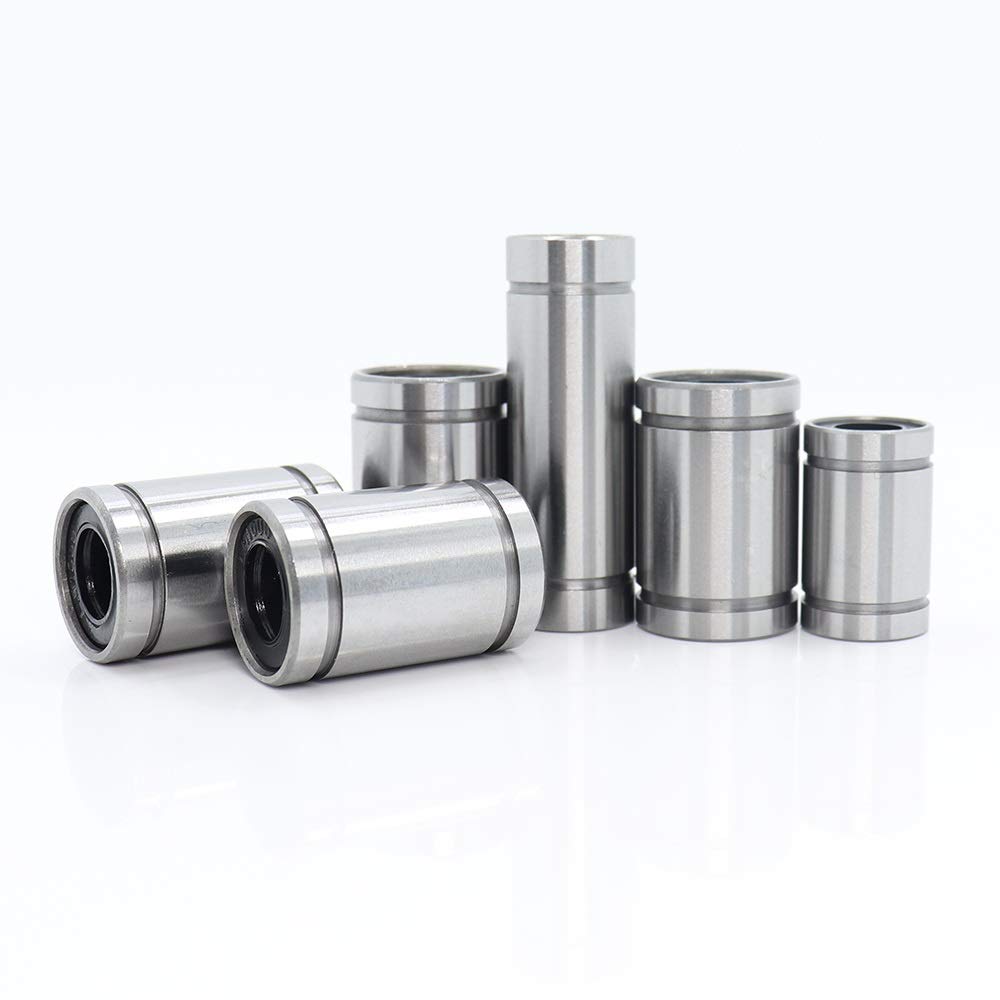 Rodamientos de Bolas lineales Rodamientos lineales Conjunto de JGAurora A5 / A5S / A1 A3S LM10UU LM8UU LM8LUU Lineal del Movimiento del rodamiento Partes de la Impresora 3D
