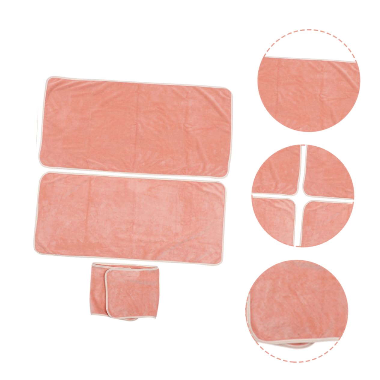 2 Sätze Superfaser Haartücher für Damen Spa Handtuch Kopfwickel für Friseursalons Schnelltrocknend Hohe Wasseraufnahme für Zuhause und Unterwegs