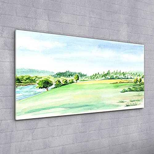 Tableau acrylique 100x50 cm résistant aux UV avec effet de profondeur pour salon