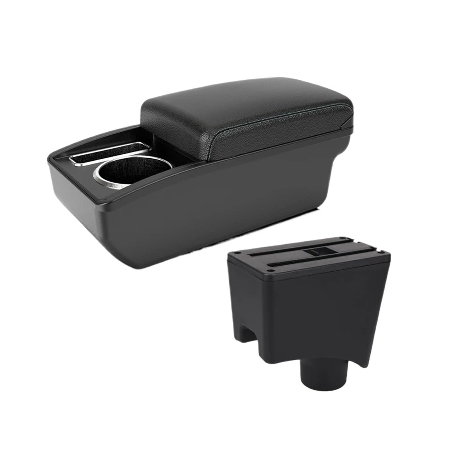 Umdjju A3 Black White Nousb For Sandero Car Armrest Box Storage Accessories Car Centre Console Armrest Box(A3 Black White Nousb)