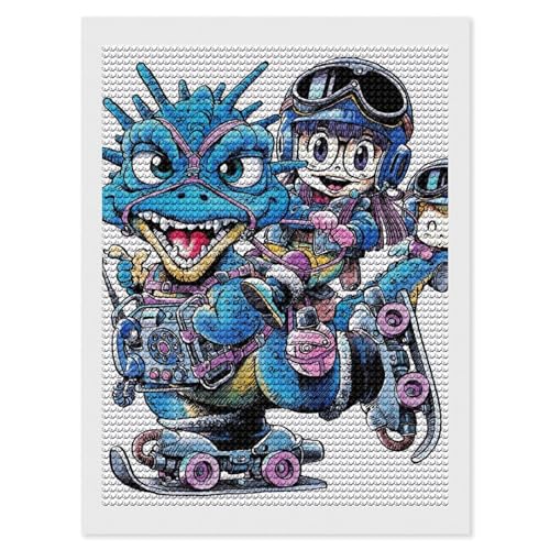ダイヤモンドアート アラレちゃん アニメ ダイヤモンド絵画 5D ダイヤモンド塗装 DIY モザイクアート グッズ キャラクター 全面貼り付 刺繍アート ビーズ絵 ダイヤモンド塗装 芸術品 ホーム装飾 ビーズ絵画 手作り 防水 誕生日 プレゼント 12"x