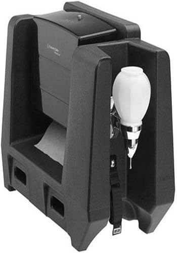 Cambro HWATD-110 - Estación de lavado de manos con dispensador de toallas multipliegue, color negro