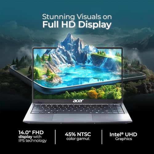 Image of Acer Aspire 3, 13th Gen Intel Core i5-1334U Processor(16 GB /512 GB) IPS Full HD, 14.0'' /35.56 cm, Windows 11 Home, Steel Gray, 1.45 kg, A324-53, Backlit Keyboard, Laptop