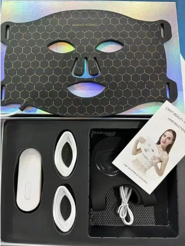 Máscara de silicona 7 colores Led máscara facial terapia de luz Full Face 240 perlas Mascara led facial profesional