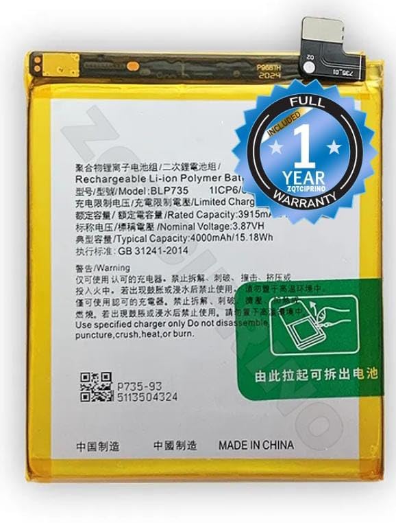 Image of Original BLP735 Battery for Oppo Reno 2 CPH1907 Battery with 1 Year Warranty**** (B186)