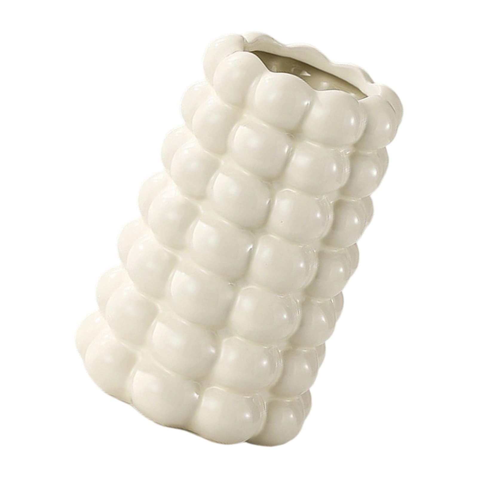 Buxuaaaa Minimalists Ceramic Vases Living Room Decors Centerpieces Flower Pots with Bubble Designs for Bouquets Plant Arrangement Decorative Ceramic Vases