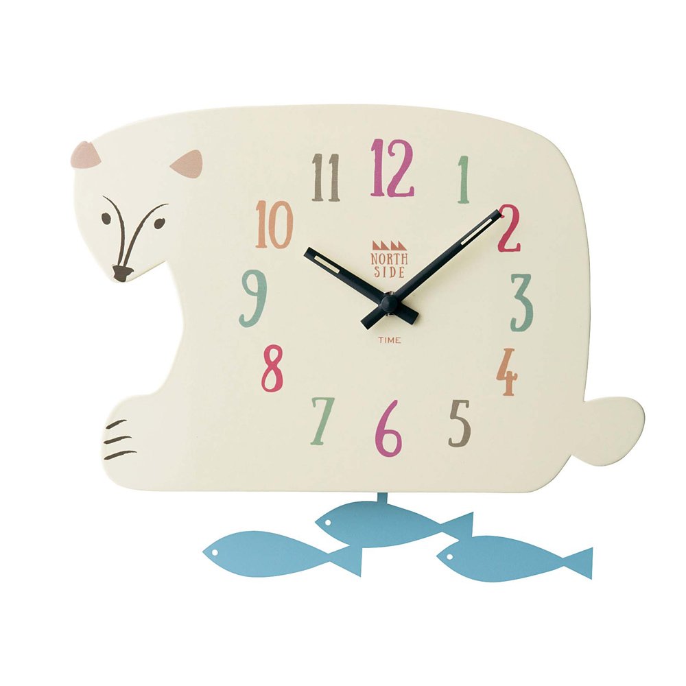 廃盤　インターフォルム 振り子時計 スヴェン Sven シロクマ Amazon.co.jp: インターフォルム 振り子時計 スヴェン Sven シロクマ