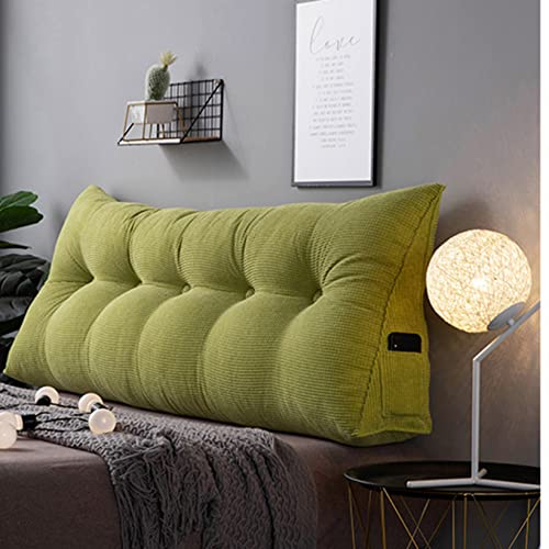 ラージ 腰枕 リラックス 血液循環を改善する モダン シンプル 読書用クッション ベッドサイド インテリア 家具 三角形ウェッジ枕 リーディングピロー 大きいサイズ 腰部クッション 200*20*50cm 多用途クッション ソファー ベッド 背もたれクッシ