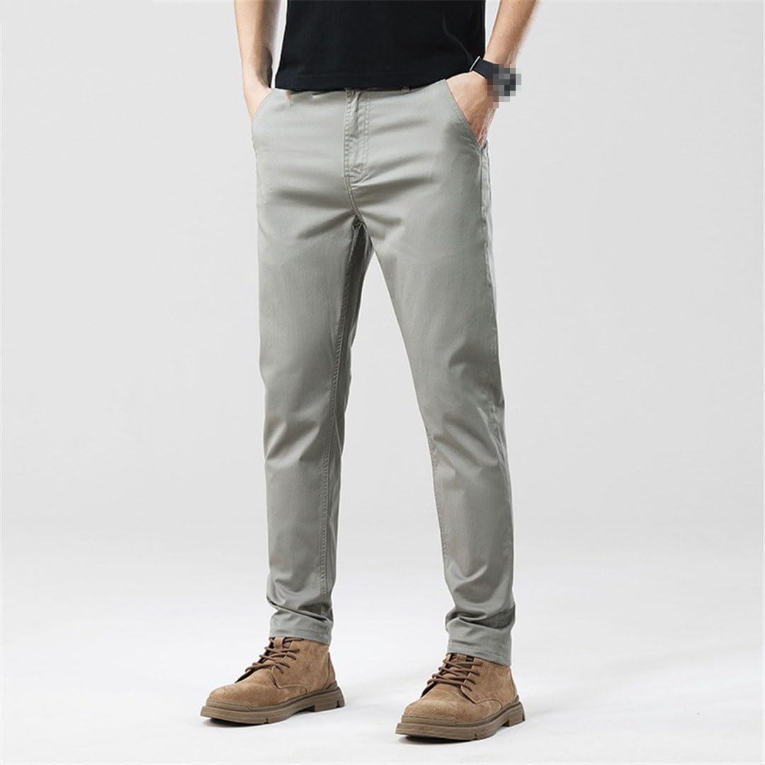 Pantalones Informales para Hombre, Pantalones Extragrandes Rectos Ajustados De Talla Grande Finos De Verano