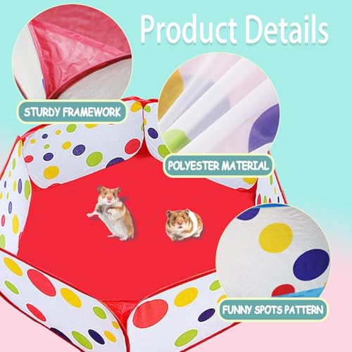 Benixmidart Small Animal Playpen, Portable Guinea Pig Playpen Pet Cage Tent - Image 3