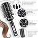 STYLEMATE Round Hair Brush, (Barrel 1.3 inch, 32mm) Nano Thermal Ceramic & Ionic Tech Round Barrel Roller Hair Brush with Boar Bristles for Blow Drying-Black
