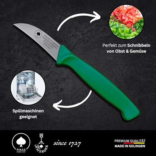 Foto von Solinger Kunststoff Zöppken -scharfes Gemüsemesser und Küchenmesser, Kleines Obst- und Schneidemesser sowie Schälmesser, Jausenmesser, Mini Neck Knife