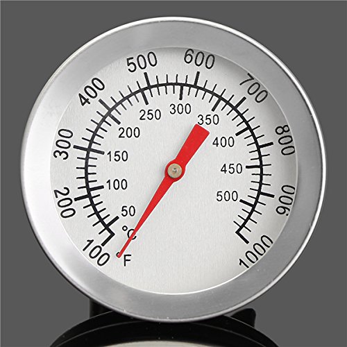55Mm Termometro in Acciaio Inox Rivelatore di Temperatura Acqua Doppia Scala