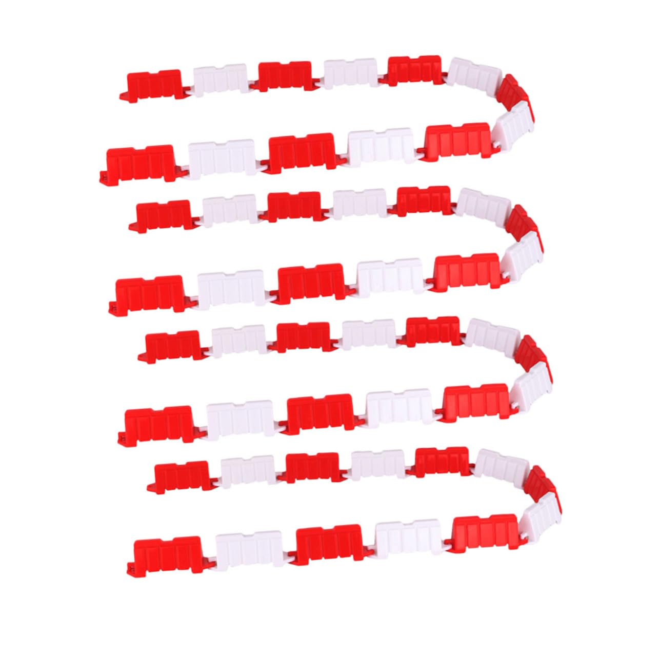 100 Pezzi Barricate Stradali Giocattolo Realistiche in Abs per Accessori Giochi di Corse Auto Radiocomandate Drift Pista Decorativa e Creativa