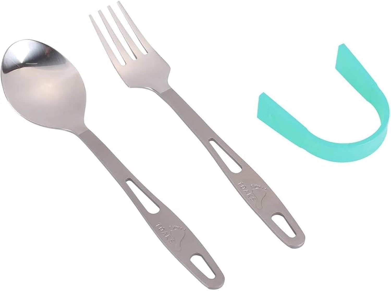 Couverts en titane ultralégères TOAKS randonnée : kit fourchette cuillère