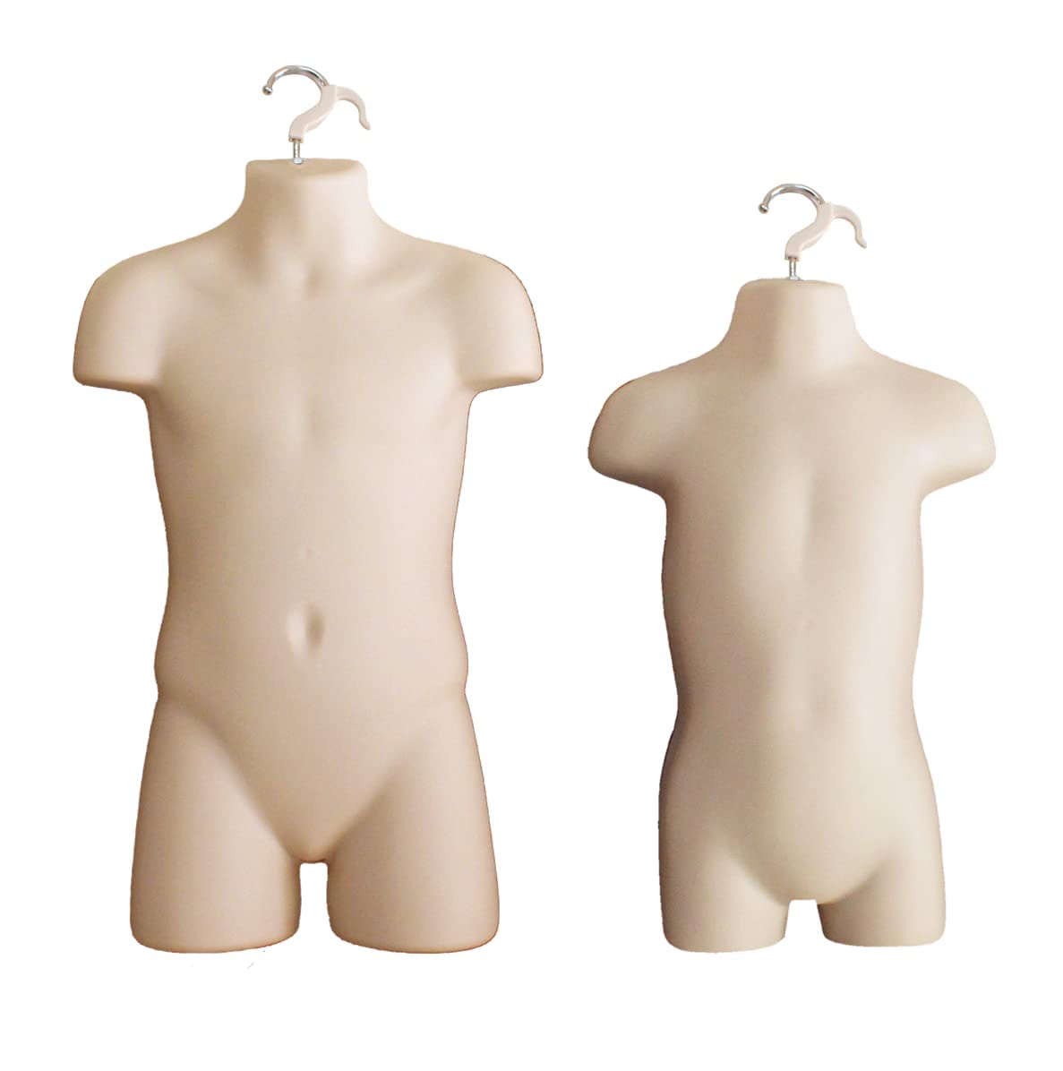 Mannequin For Clothes Display DisplayTown 4-Piece Mannequin Set - Male,  Female, Child \u0026 Toddler Torso Forms With Hooks The Mannequin, image size:1187x1196