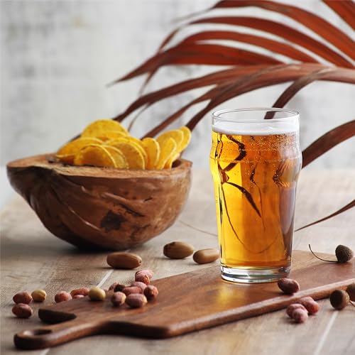 NORDIC SCHILLER Verre a Biere, Lot de 6, 570ml, 100% SANS PLOMB Verres à Bière, Verres Pinte de Biere, Verre à Long Drink, Verres à Jus, Pint Beer Glasses – Image 6