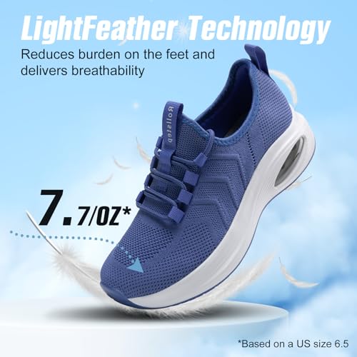 Image of Wide Toe Box Shoes Women Extra Wide Width Sneakers Air Cushion Road Running Shoes Ultra Light Tennis Gym Workout Training Shoes Breathable Walking Shoes with Arch Support