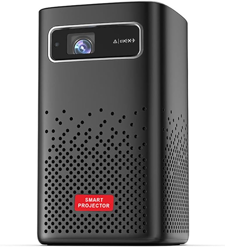 Front view of the Paihao C900 Mini Projector, showing the projection lens and speaker grilles.