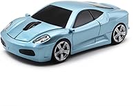 Vista 1 de Ratón inalámbrico para coche deportivo óptico 2.4G Nano USB Ratones de computadora portátil de escritorio (Azure)