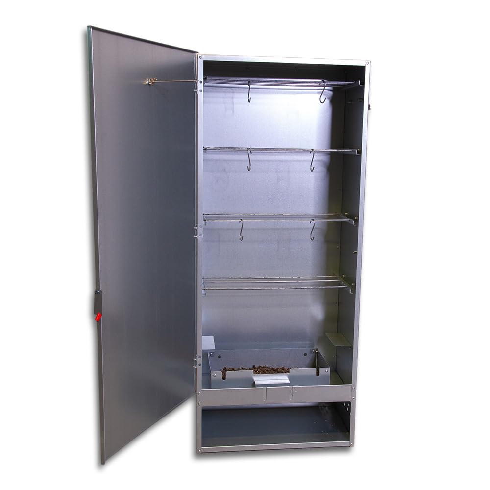 Fumoir 4 niveaux en tôle galvanisée, h 110 cm